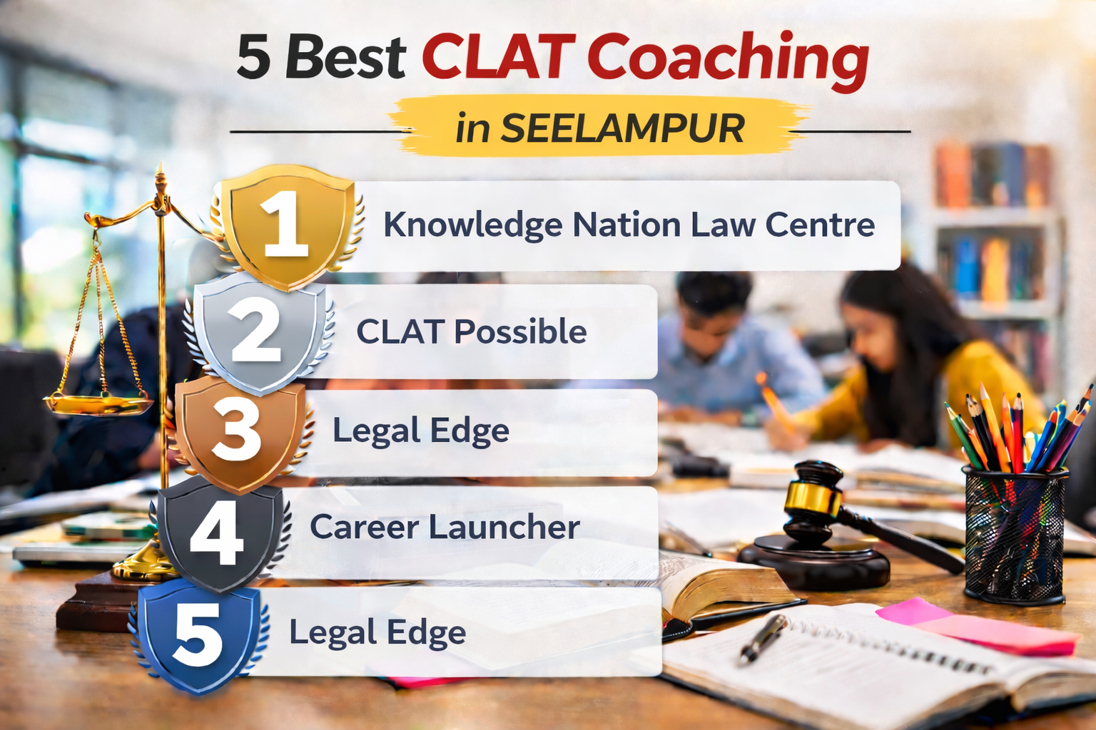 5 Best CLAT Coaching in Seelampur