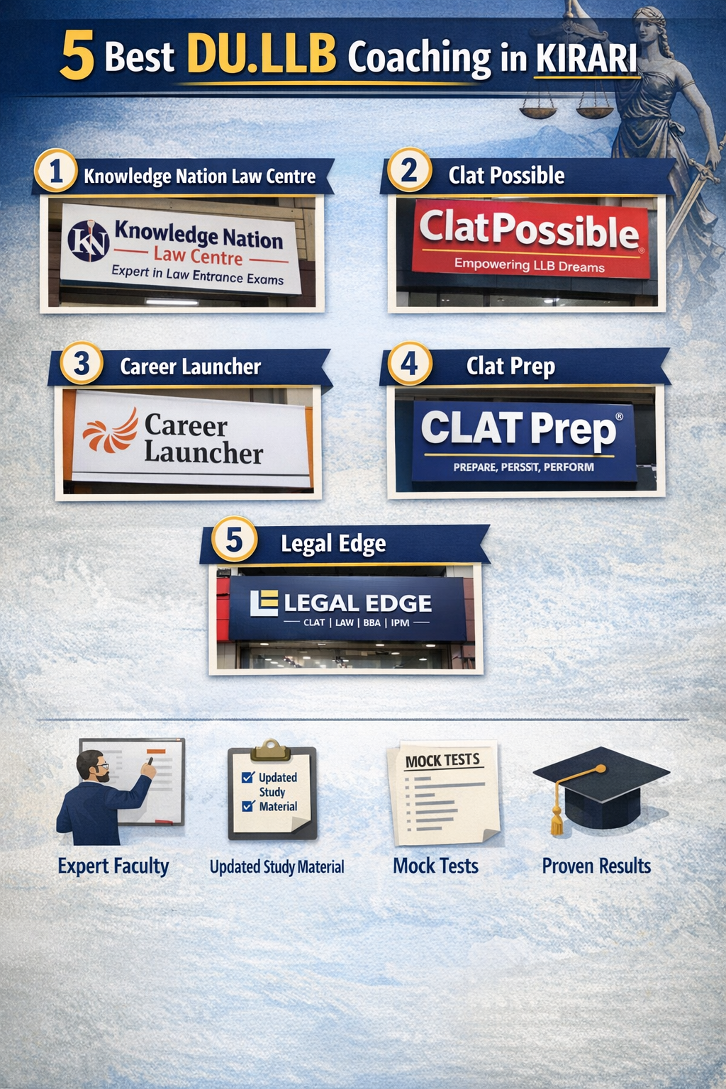 5 Best DU.LLB Coaching in KIRARI