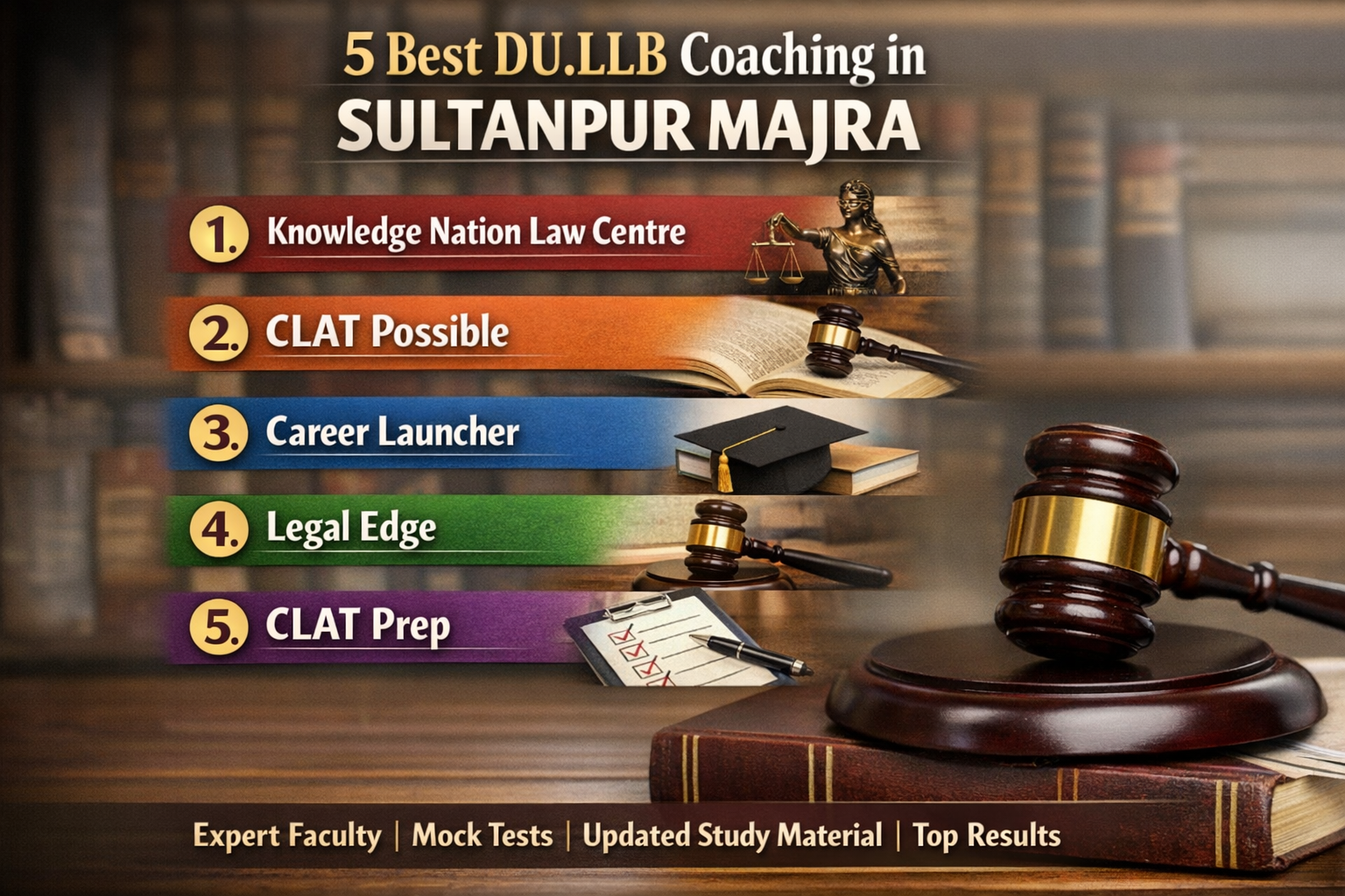 5 Best DU.LLB Coaching in SULTANPUR MAJRA