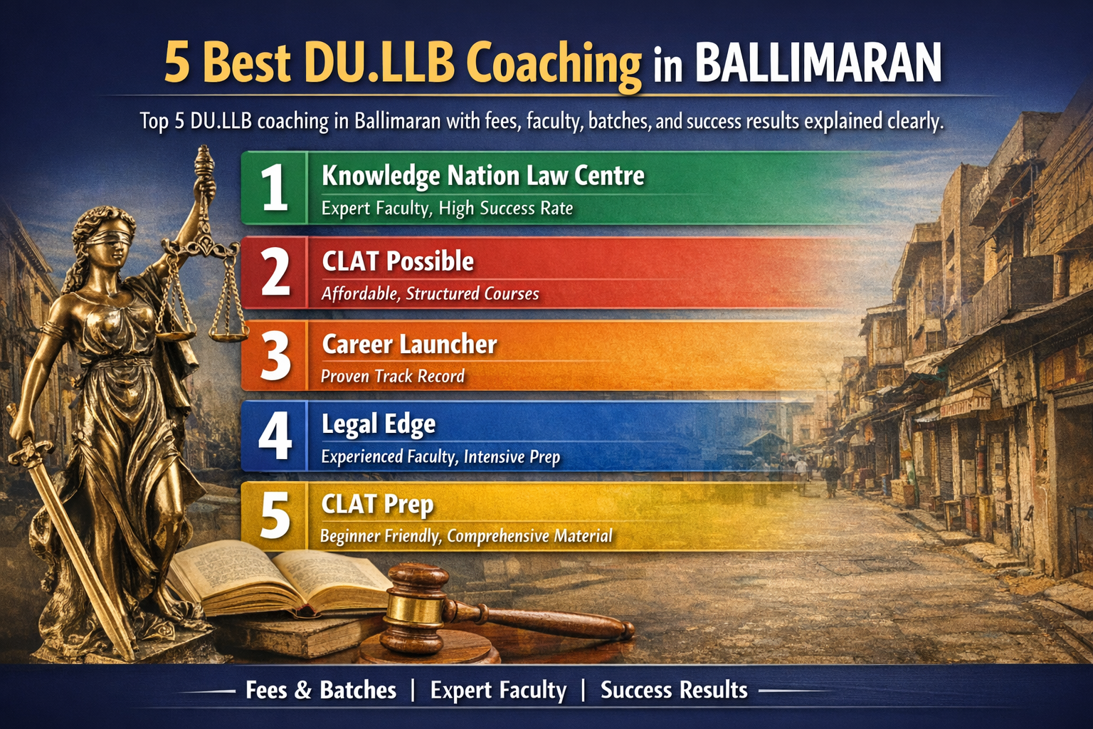 5 Best DU.LLB Coaching in BALLIMARAN