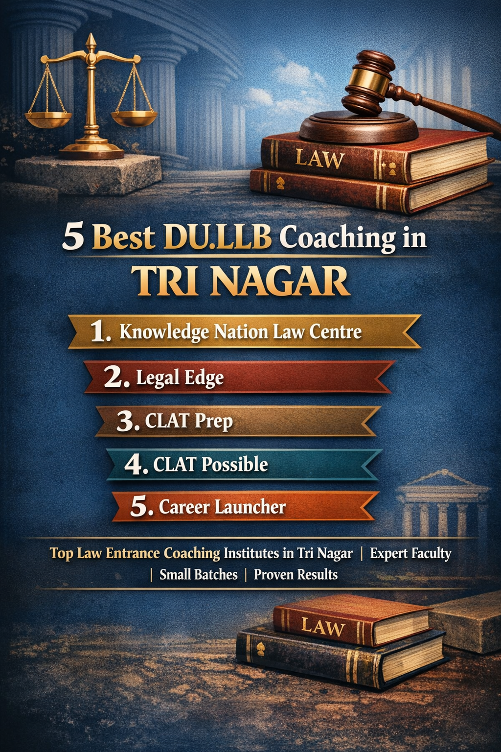 5 Best DU.LLB Coaching in TRI NAGAR