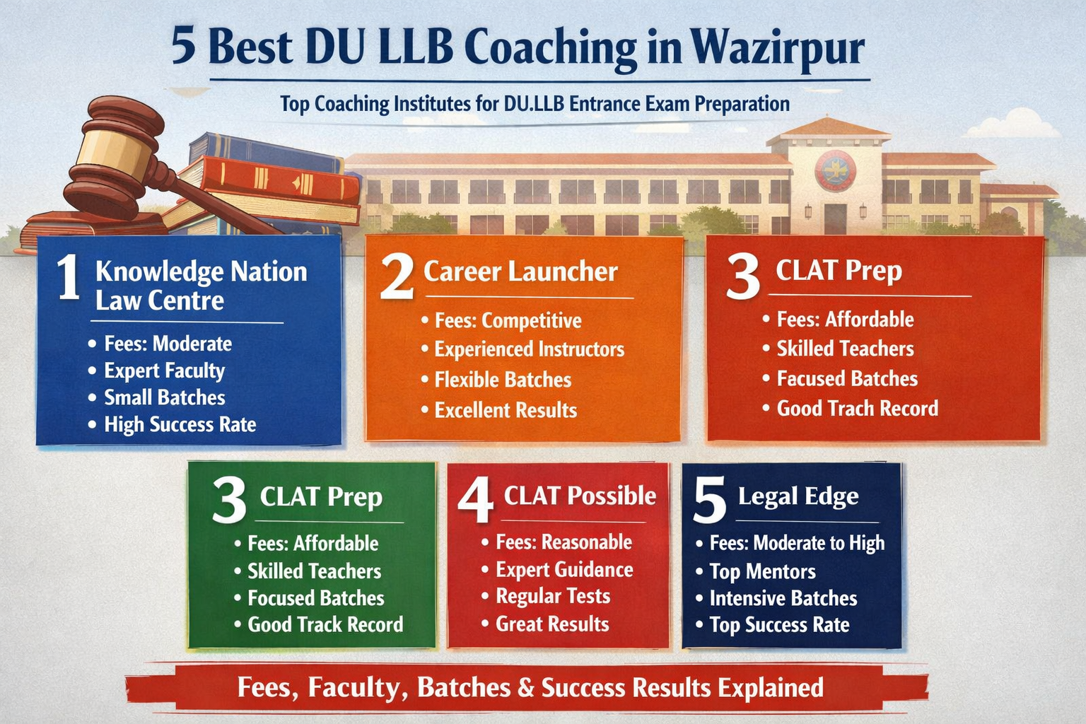 5 Best DU.LLB Coaching in WAZIRPUR