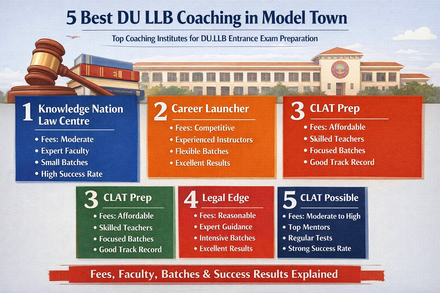 5 Best DU.LLB Coaching in MODEL TOWN