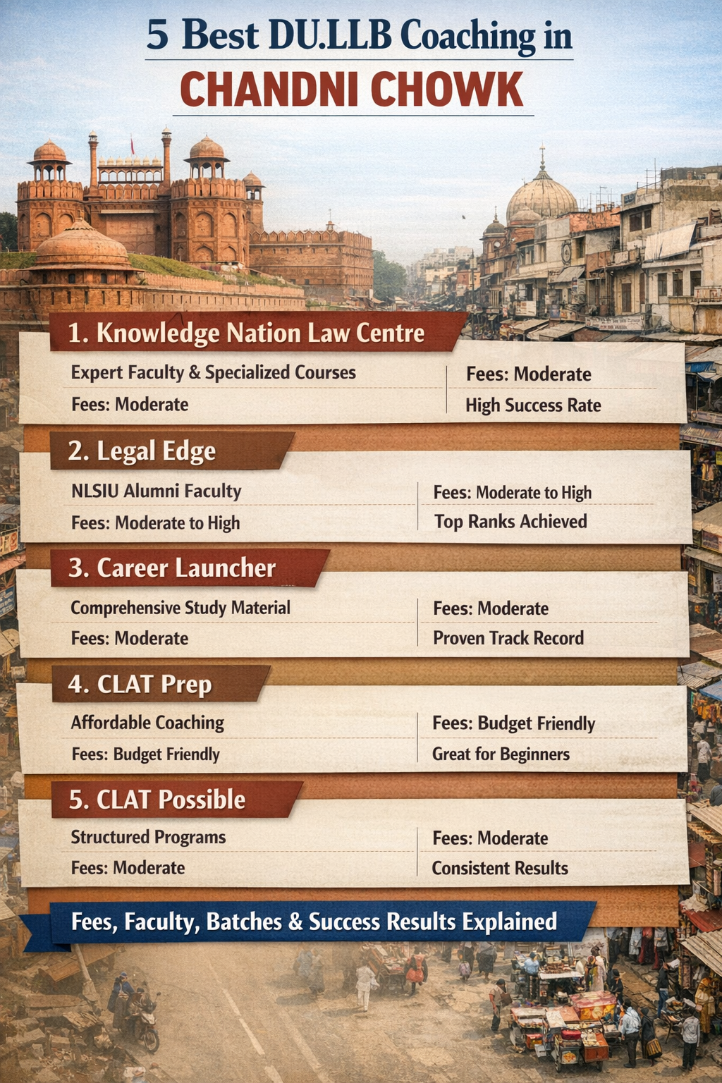 5 Best DU.LLB Coaching in CHANDNI CHOWK