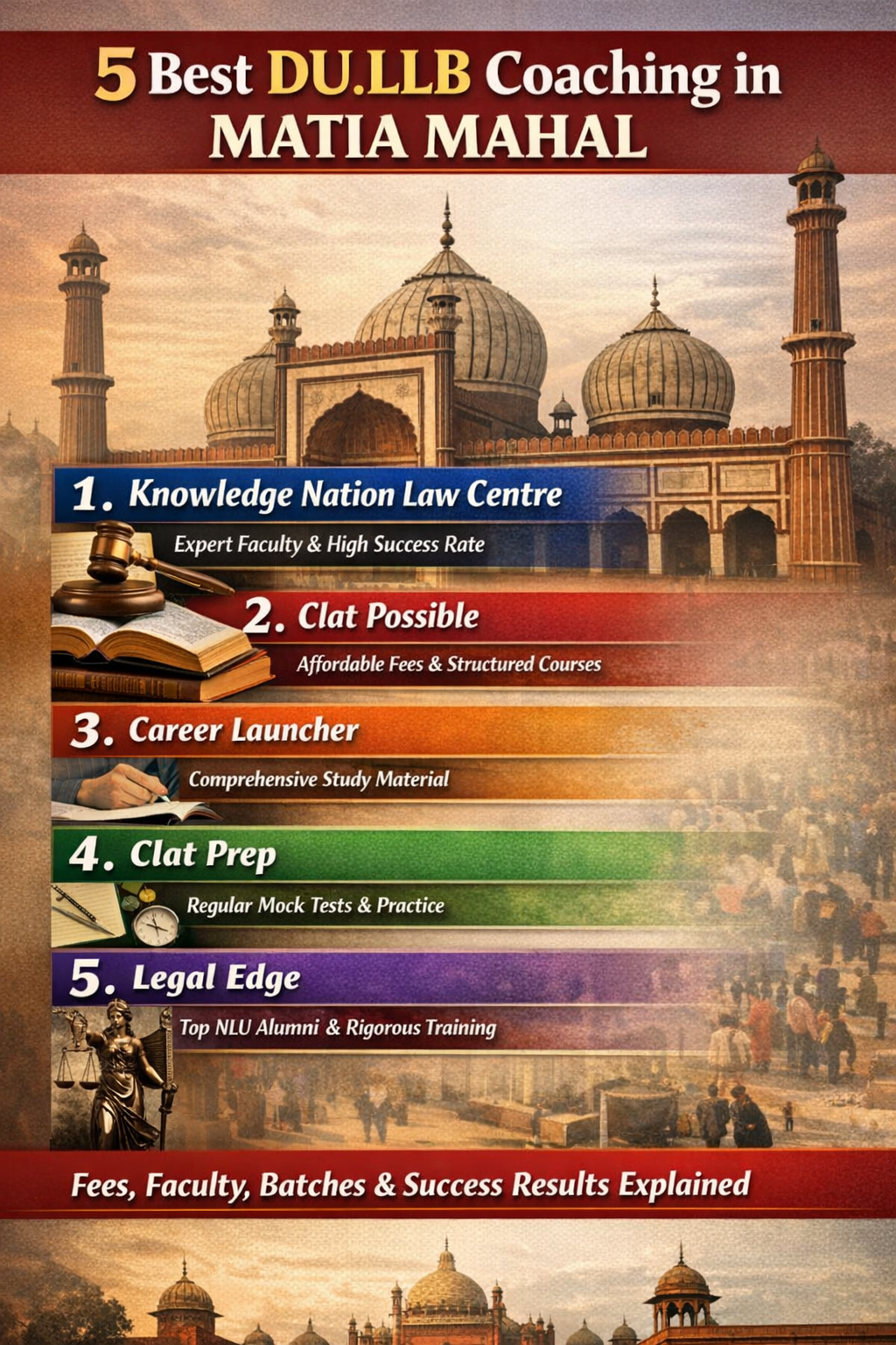 5 Best DU.LLB Coaching in MATIA MAHAL