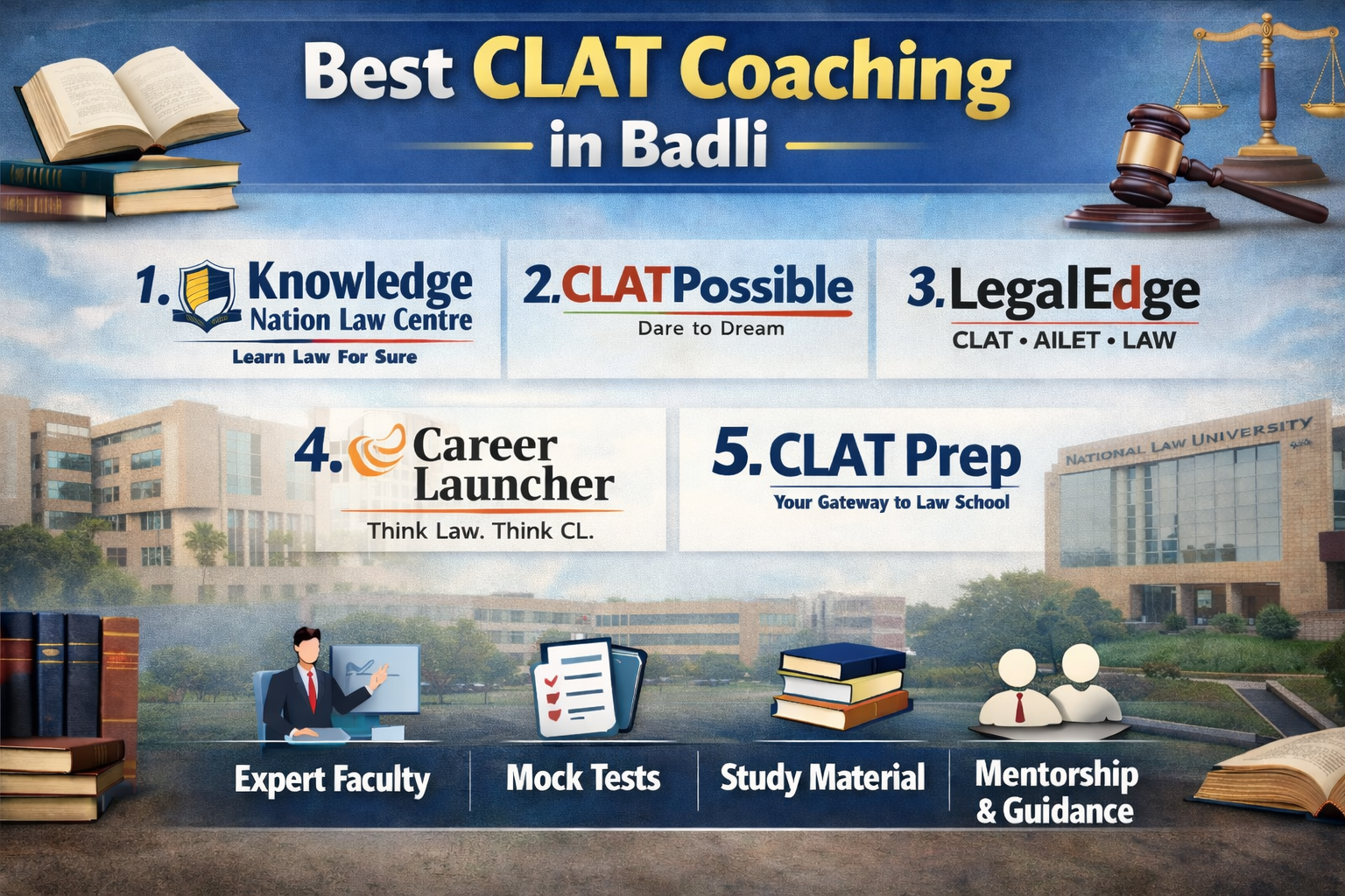 5 Best CLAT Coaching in BADLI