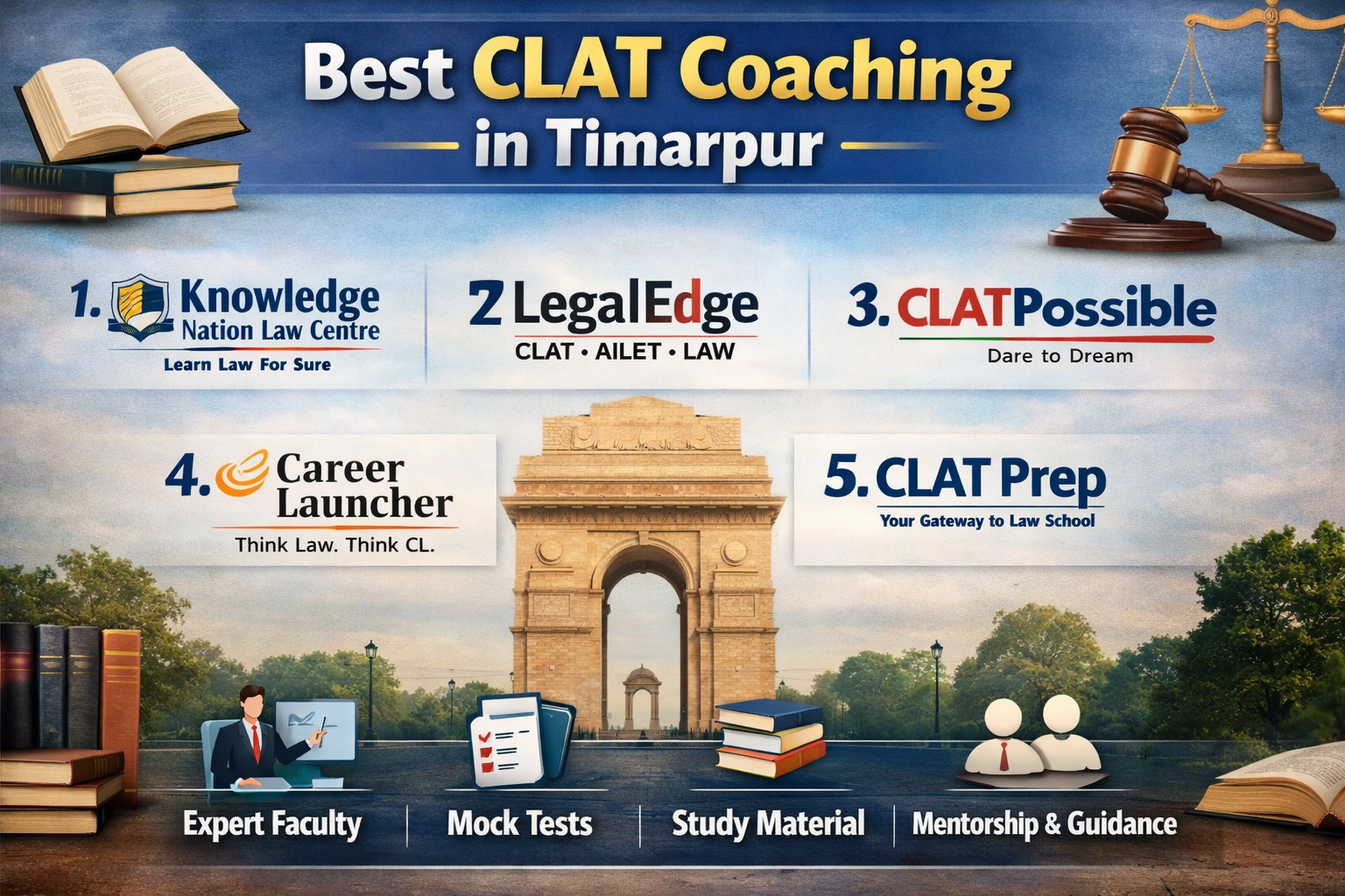 5 Best CLAT Coaching in TIMARPUR