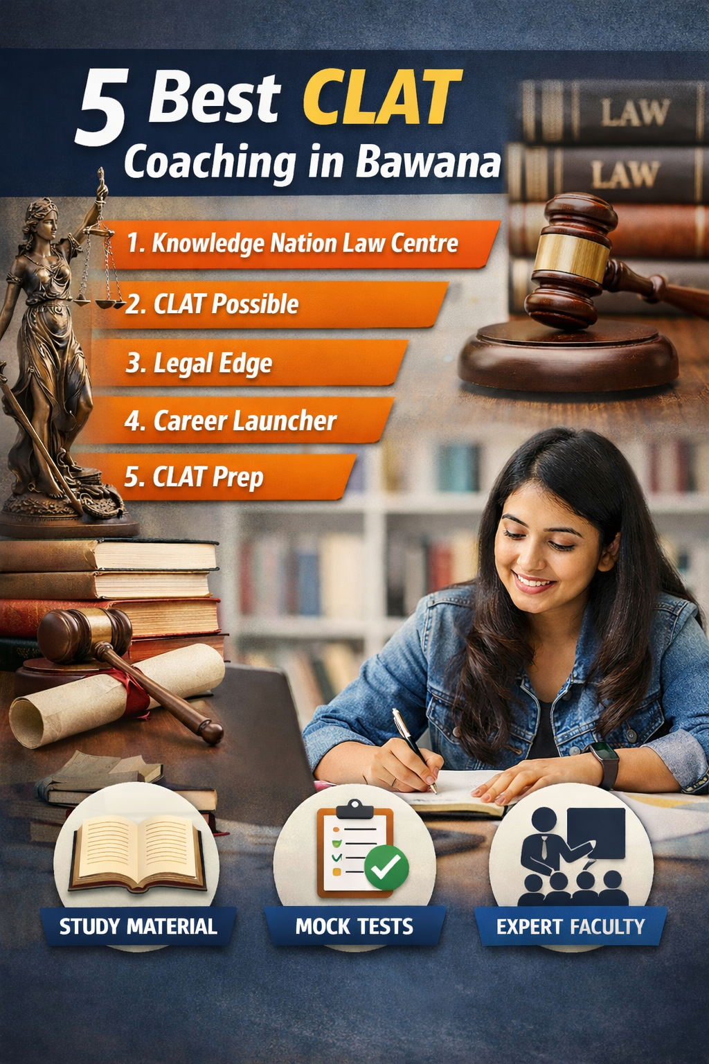 5 Best CLAT Coaching in Bawana