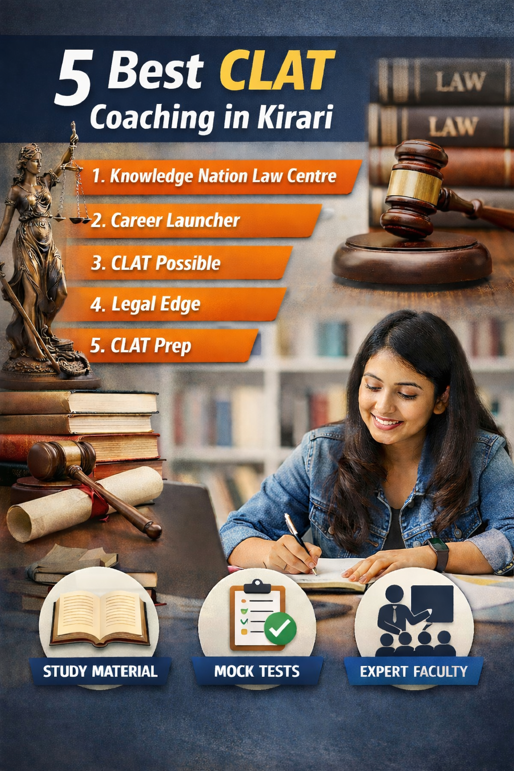 5 Best CLAT Coaching in Kirari