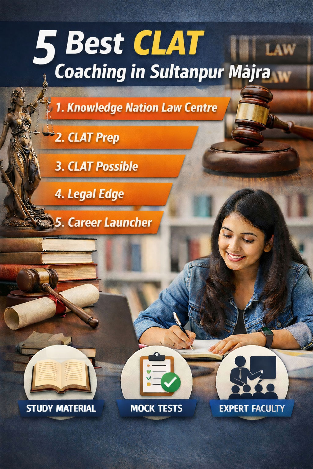 5 Best CLAT Coaching in Sultanpur Majra
