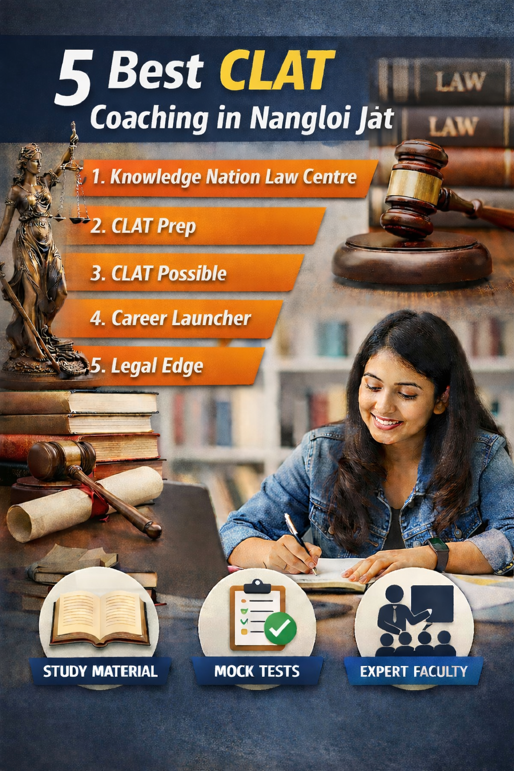 5 Best CLAT Coaching in Nangloi Jat