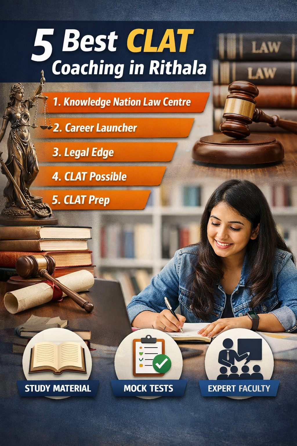 5 Best CLAT Coaching in Rithala