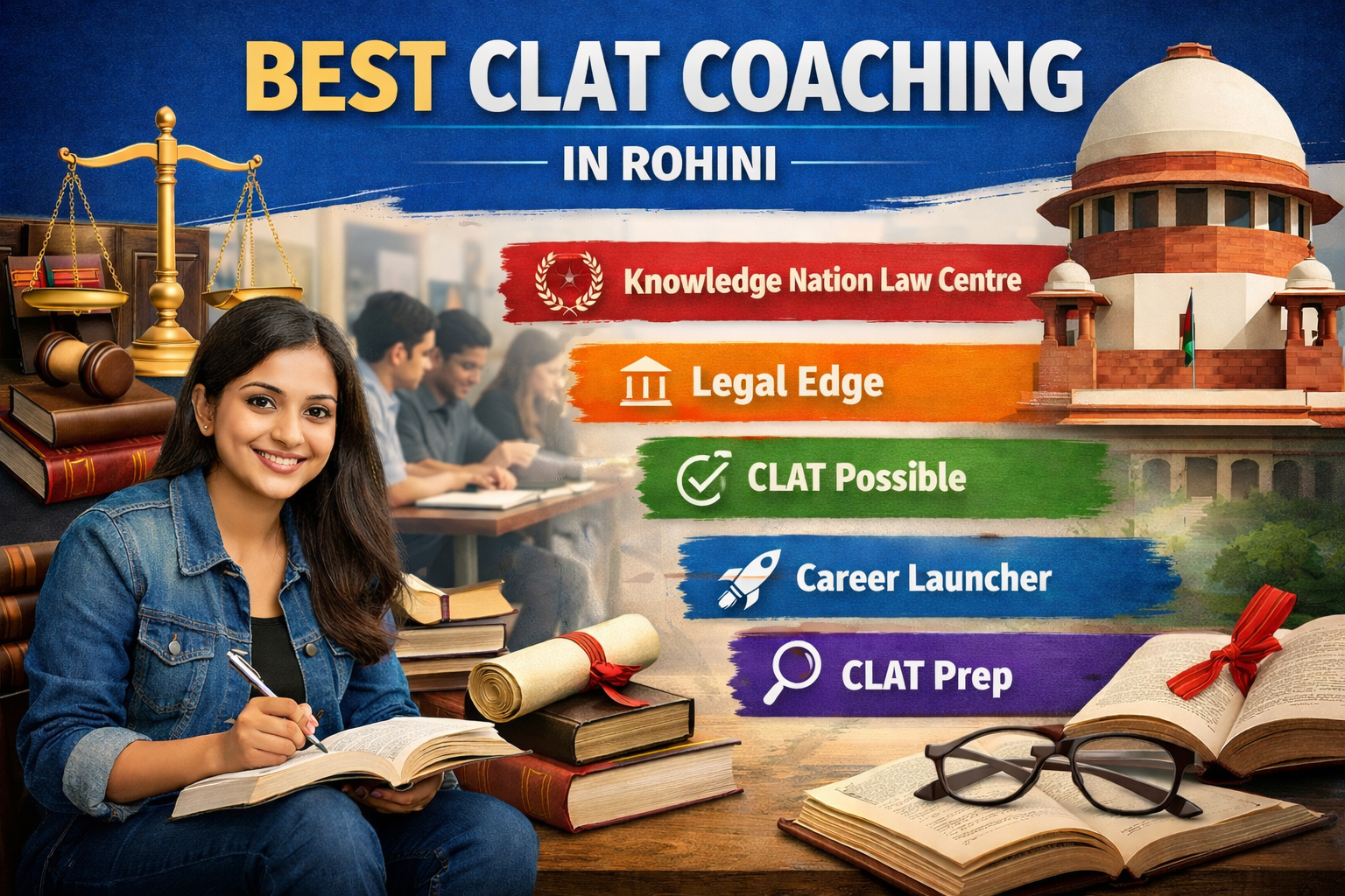 5 Best CLAT Coaching in Rohini
