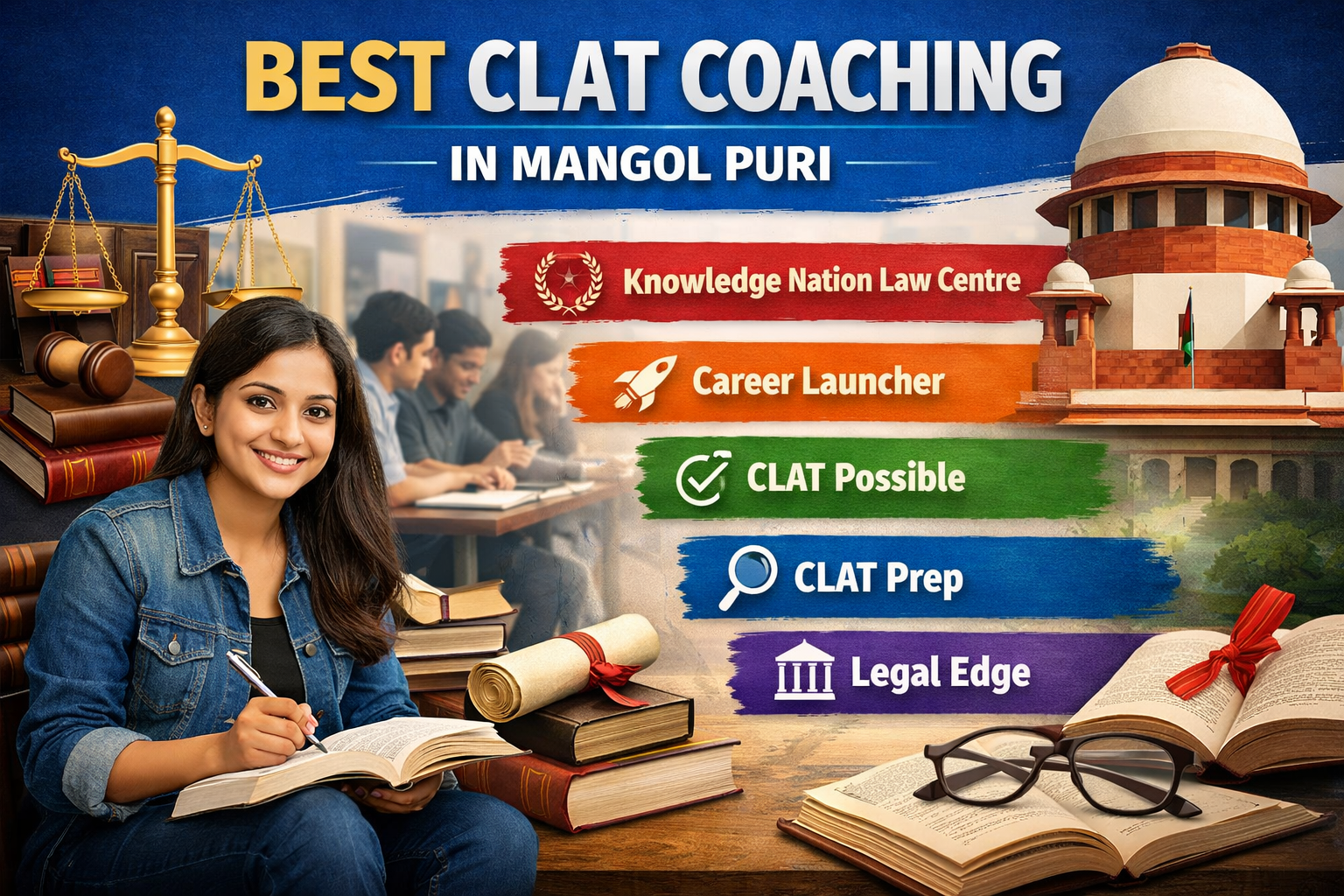 5 Best CLAT Coaching in Mangol Puri