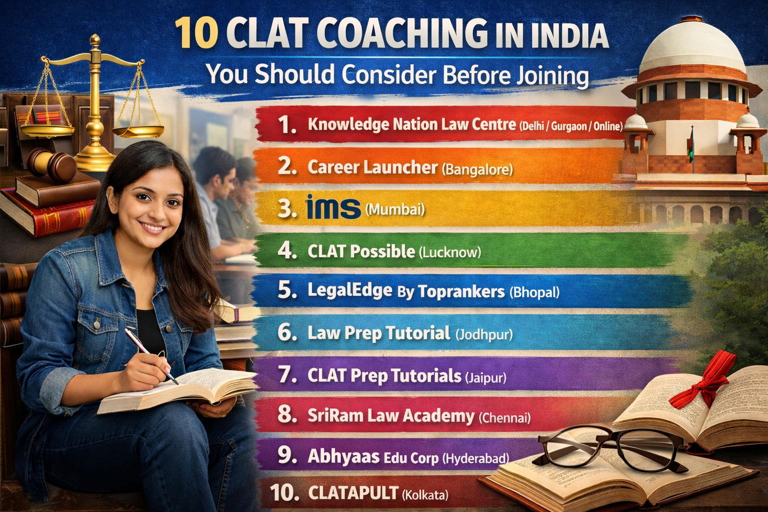 10 CLAT Coaching in India You Should Consider Before Joining
