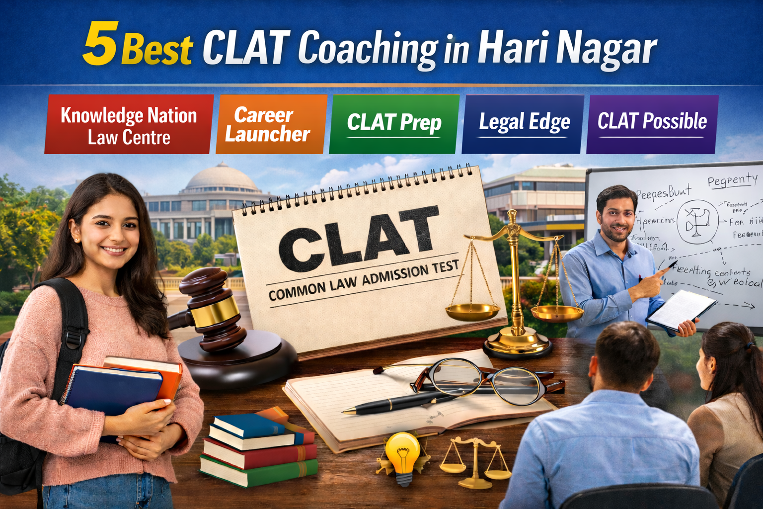 5 Best CLAT Coaching in HARI NAGAR