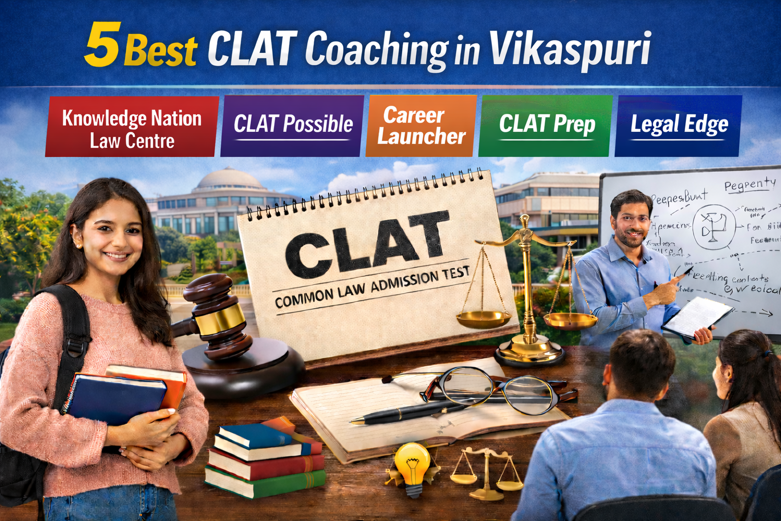 5 Best CLAT Coaching in Vikas Puri