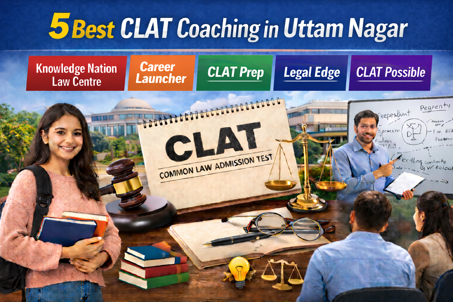 5 Best CLAT Coaching in Uttam Nagar