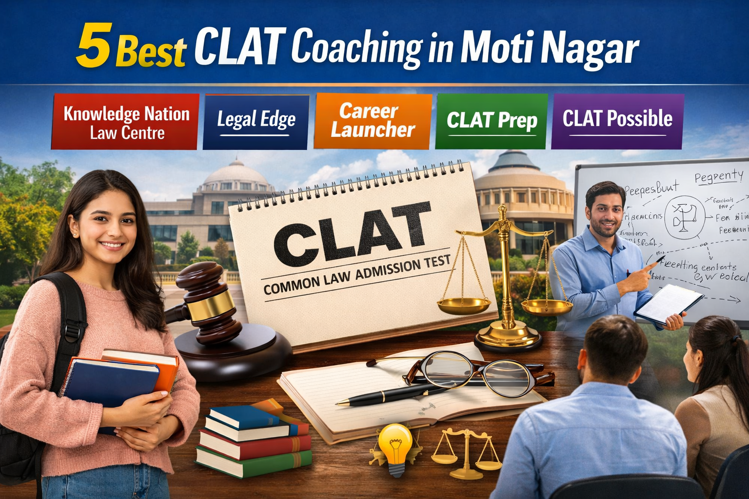 5 Best CLAT Coaching in MOTI NAGAR