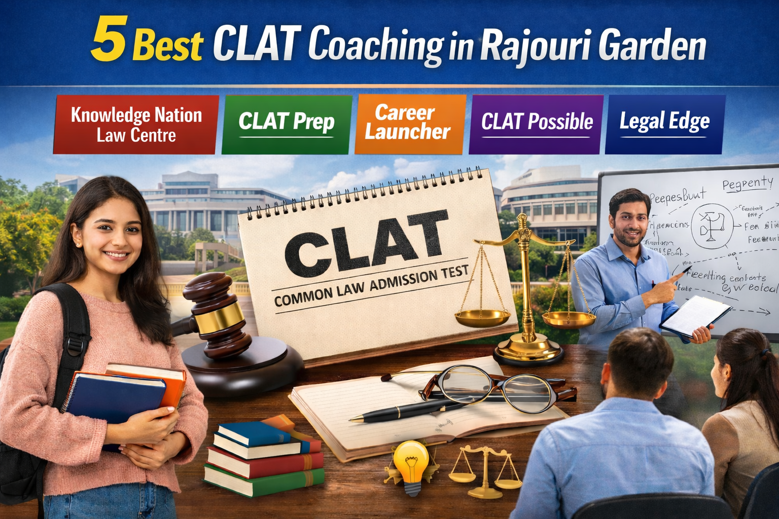 5 Best CLAT Coaching in RAJOURI GARDEN