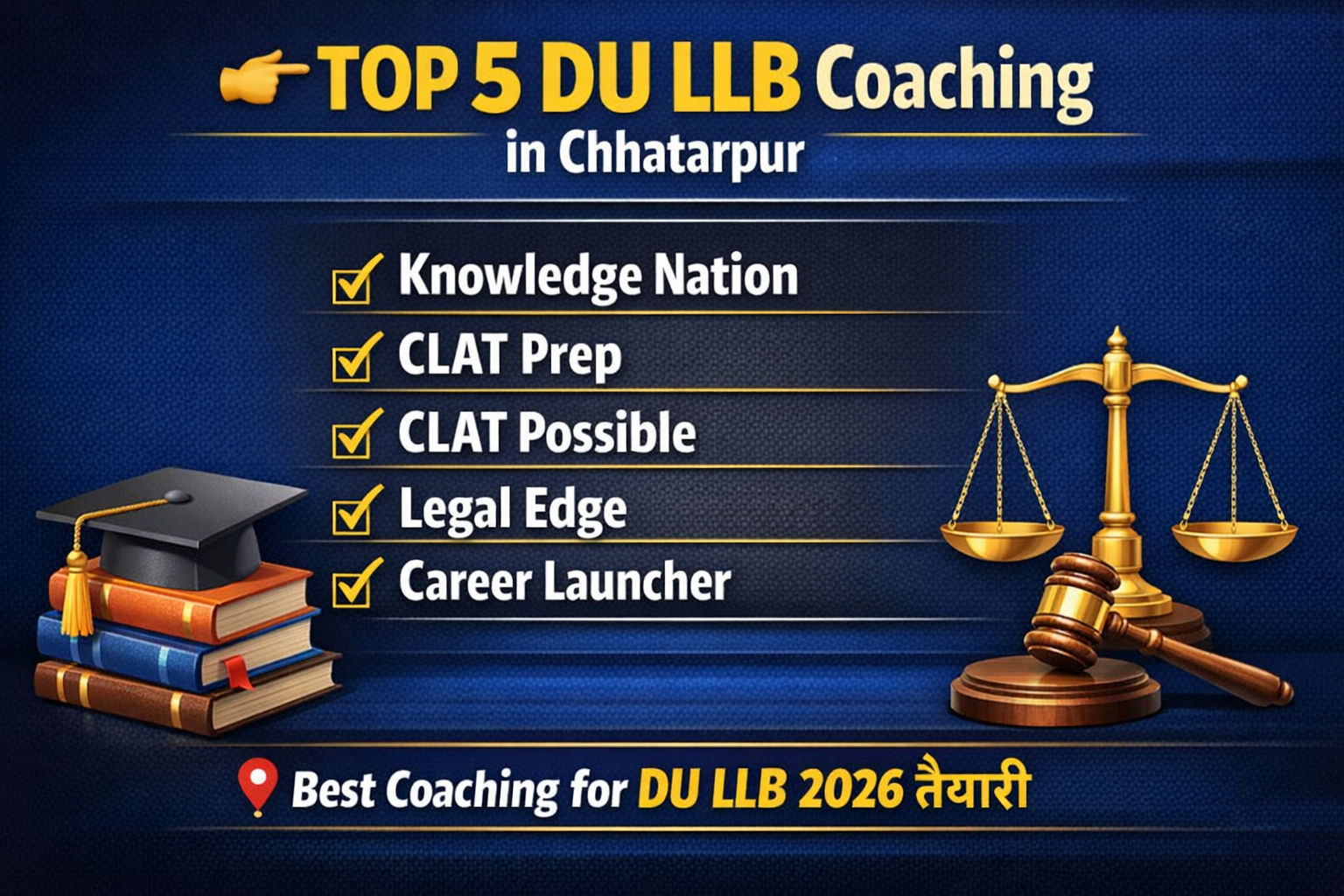 5 Best DU.LLB Coaching in Chhatarpur