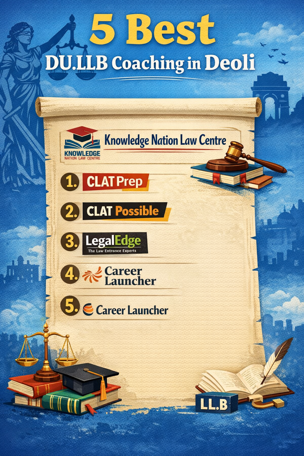 5 Best DU.LLB Coaching in Deoli