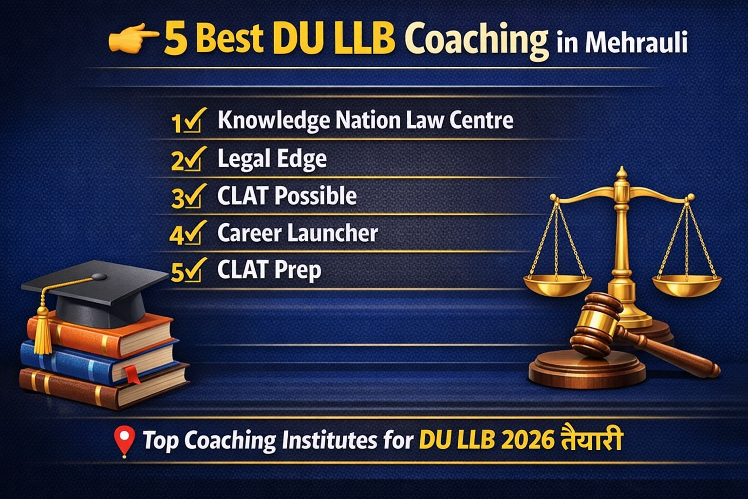 5 Best DU.LLB Coaching in Mehrauli