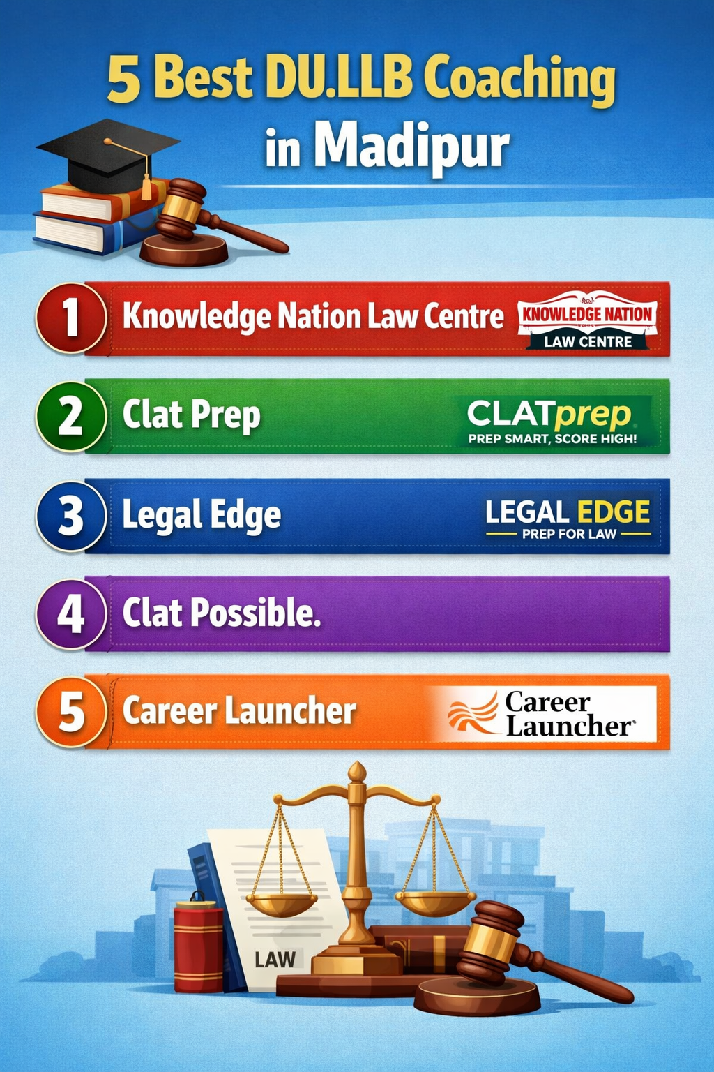 5 Best DU.LLB Coaching in Madipur