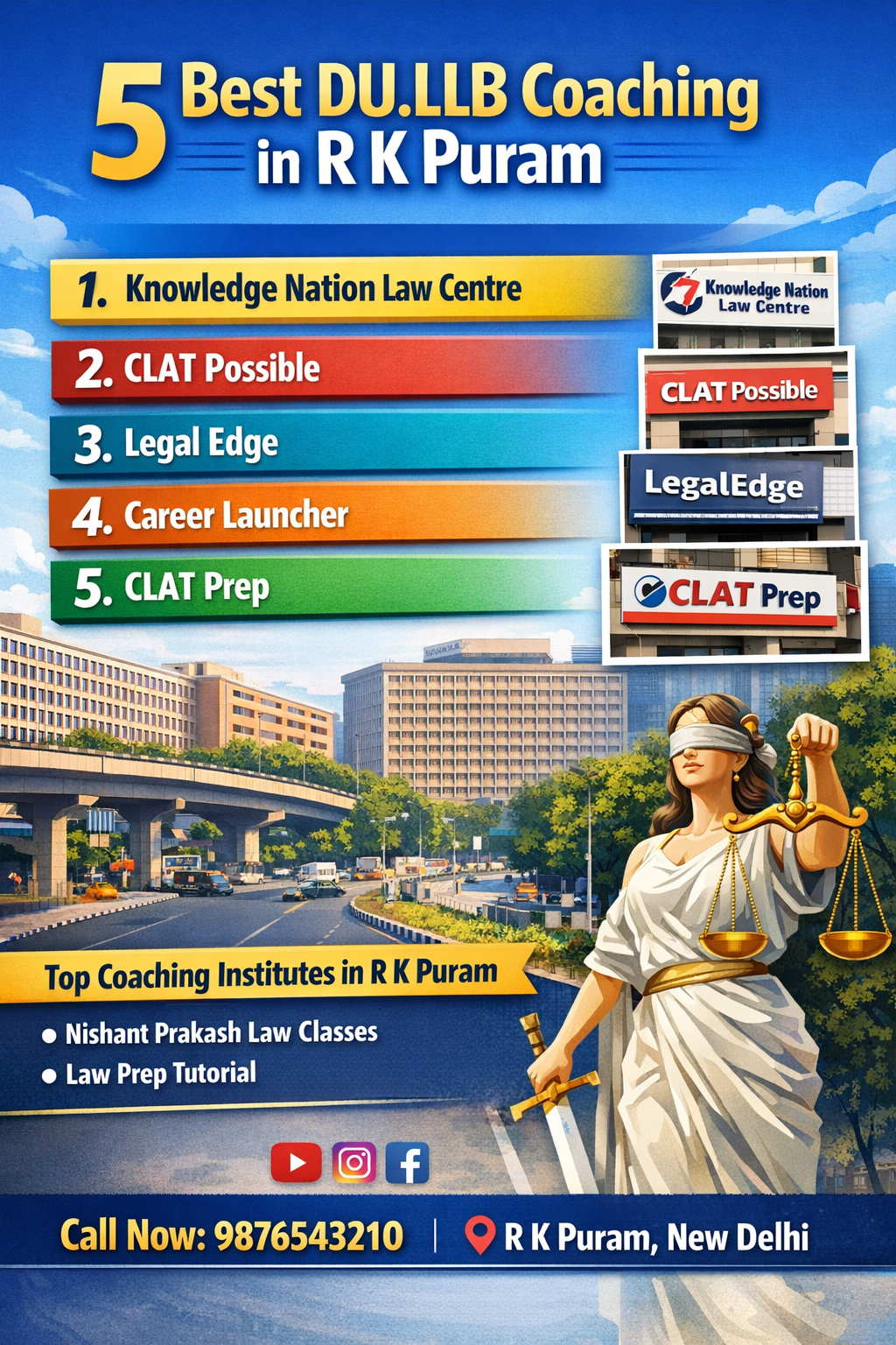 5 Best DU.LLB Coaching in R K Puram
