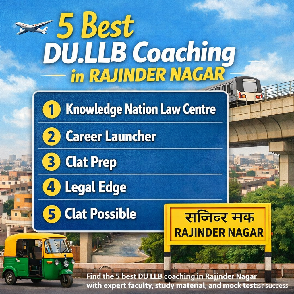 5 Best DU.LLB Coaching in Rajinder Nagar