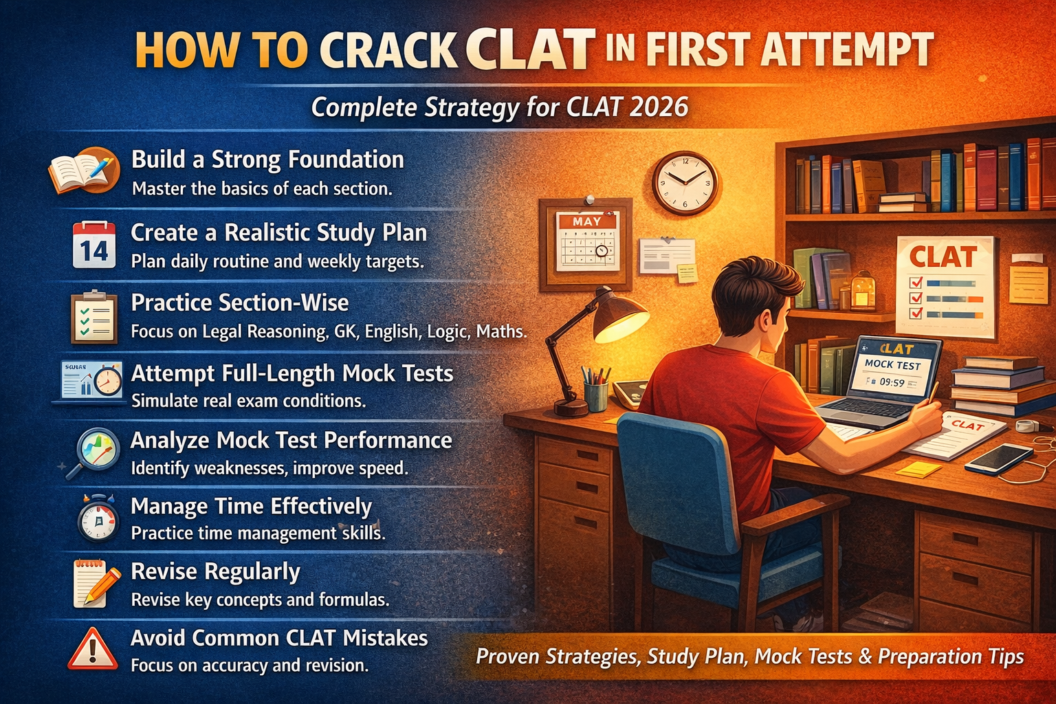 How to Crack CLAT in First Attempt