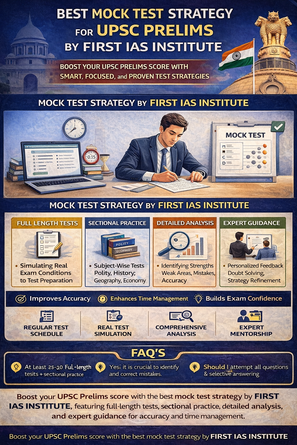 Best Mock Test Strategy for UPSC Prelims by FIRST IAS Institute