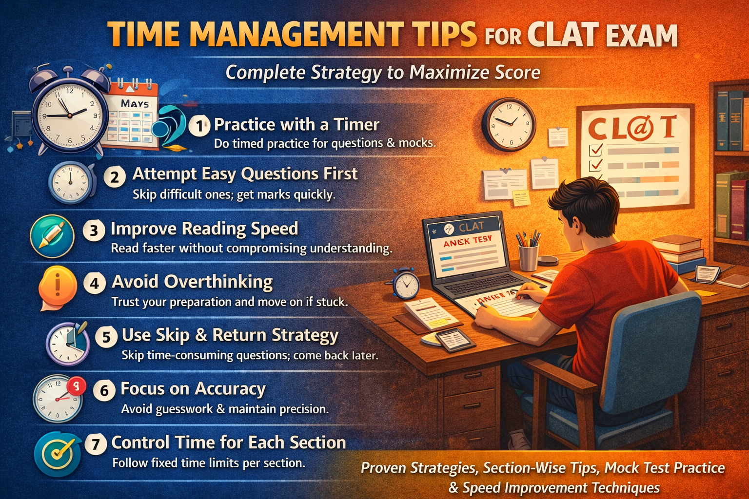 Time Management Tips for CLAT Exam