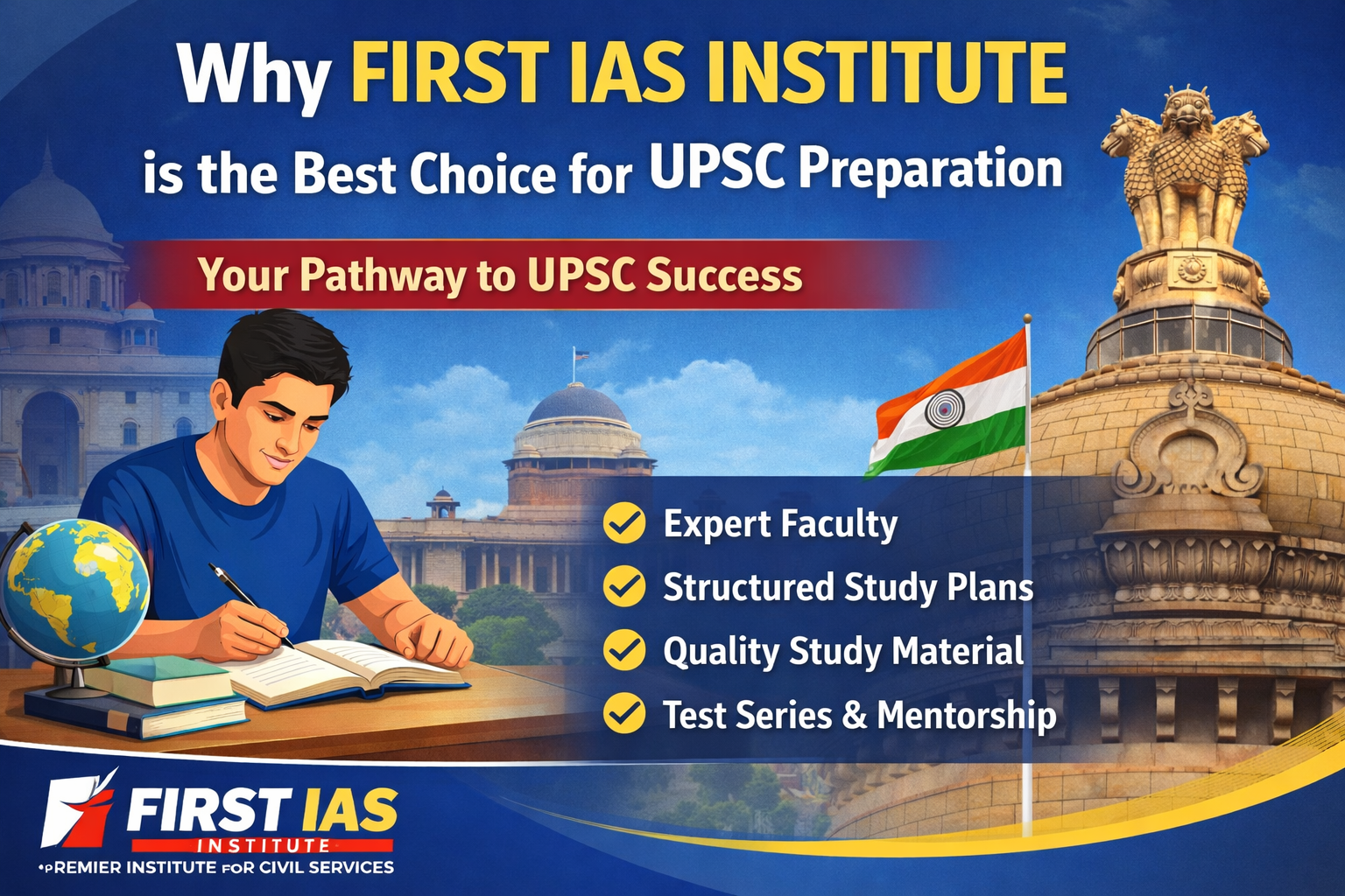 Why FIRST IAS INSTITUTE is the Best Choice for UPSC Preparation